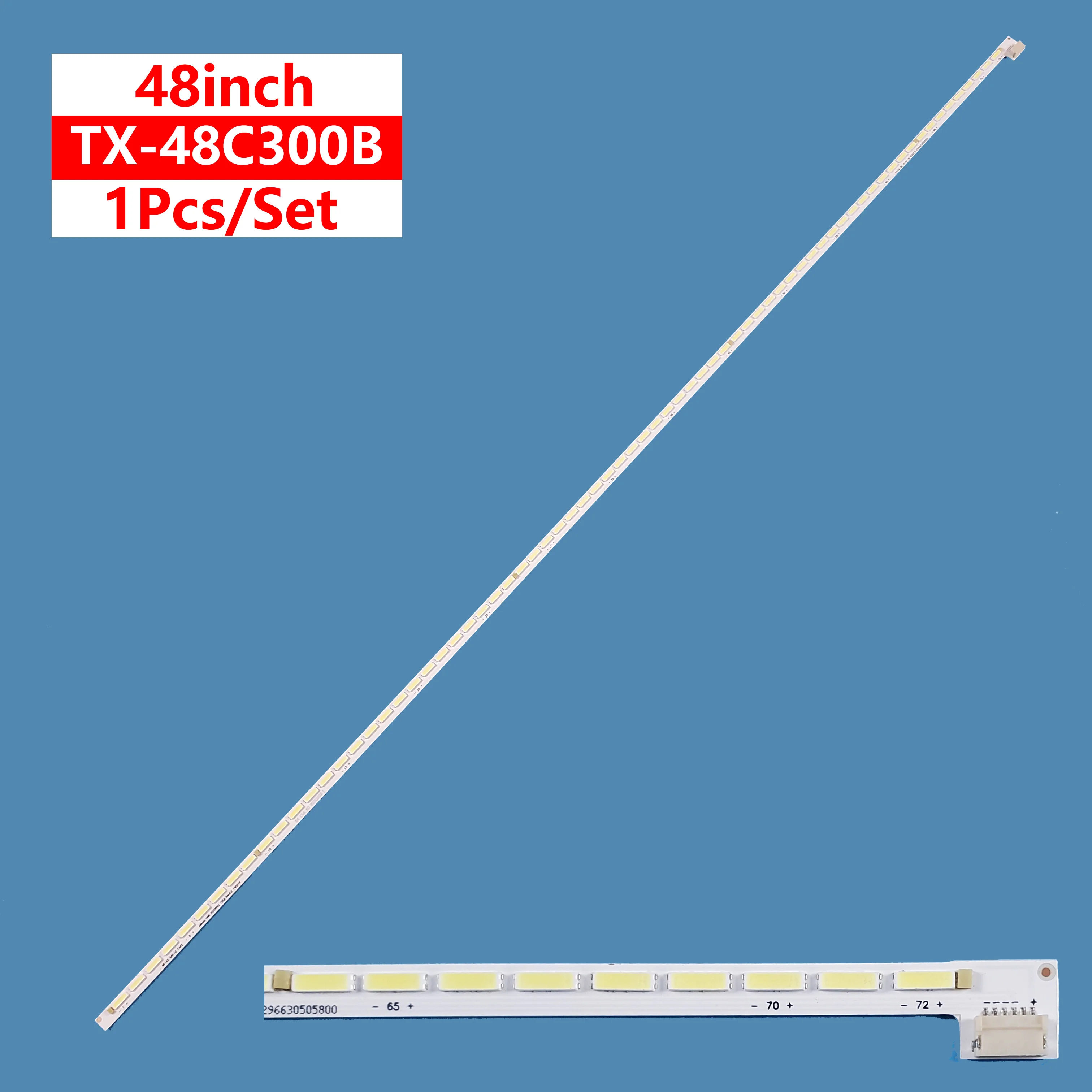 1Pcs/set Smart TV LED Backlight Bar Strip 48inch VNB 7020PKG 72EA Rev0.2 for TX-48C300B LSC480HJ02 Side Light Accessories Repair 3pcs set led backlight bar light strip vestel 39 drt vnb ab type rev0 2 for vestel 39 inch tv accessories repair replacement