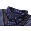 2024 L-4XL Autumn and Winter New Fake Two Piece Sweater Men's Plush Knitted Warm Inner Wear Casual Versatile Pullover Top 4