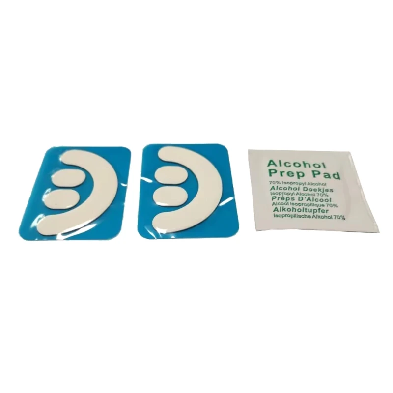 Enhanced Mouse Glides Stickers Pad Replacement - Rounded, Curved Design (Set of 2)