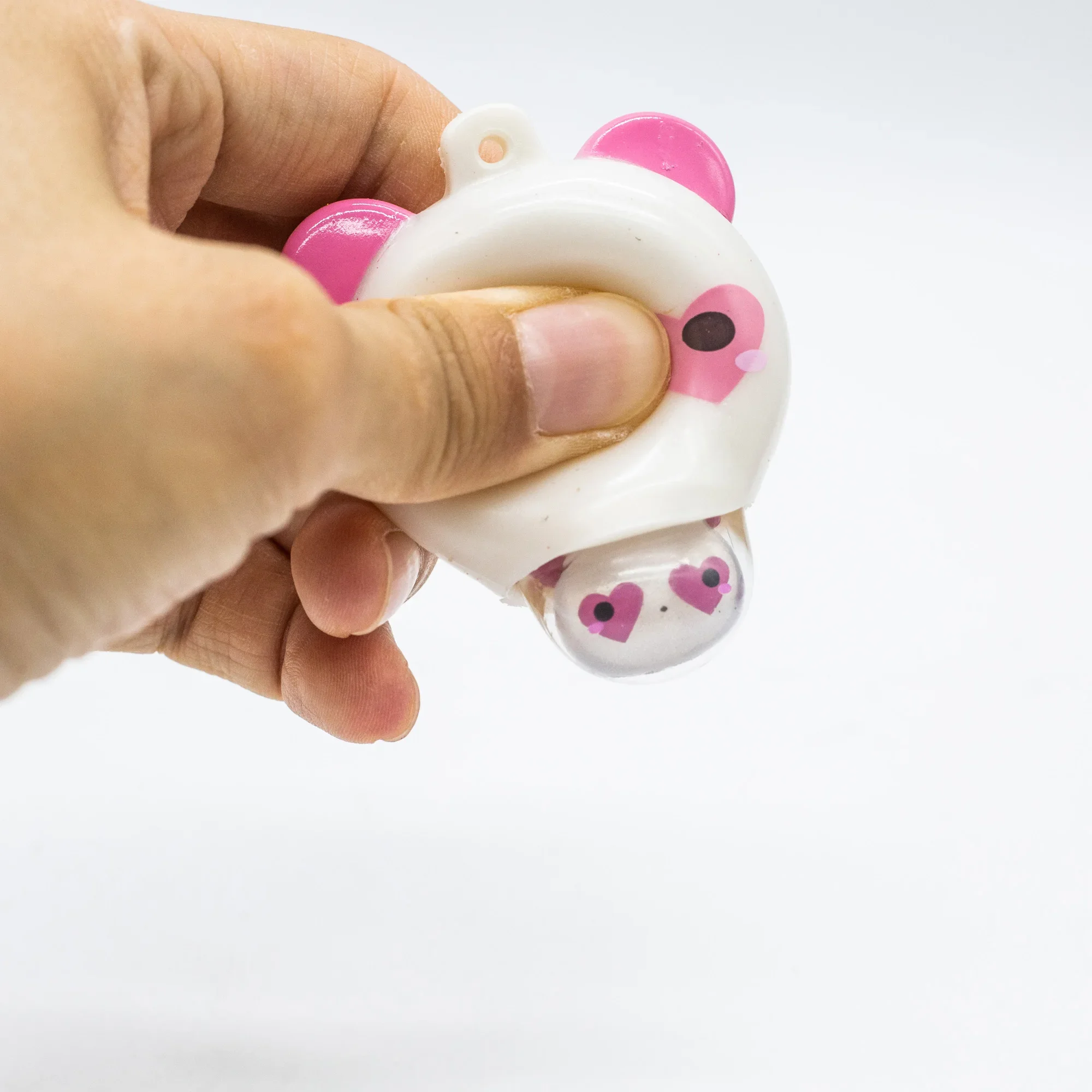 Gashapon Capsule Toys Moj Moj Squeeze Stress Relief Fidget Balls Cute Animal Pendants Keychains Children Gifts 3