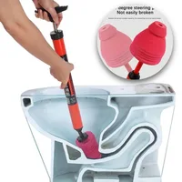 High Pressure Toilet Unblock One Shot Toilet Pipe Plunger Quickly Unblock Household Toilet Sewer Dredging Plunger 1/2Pcs 1