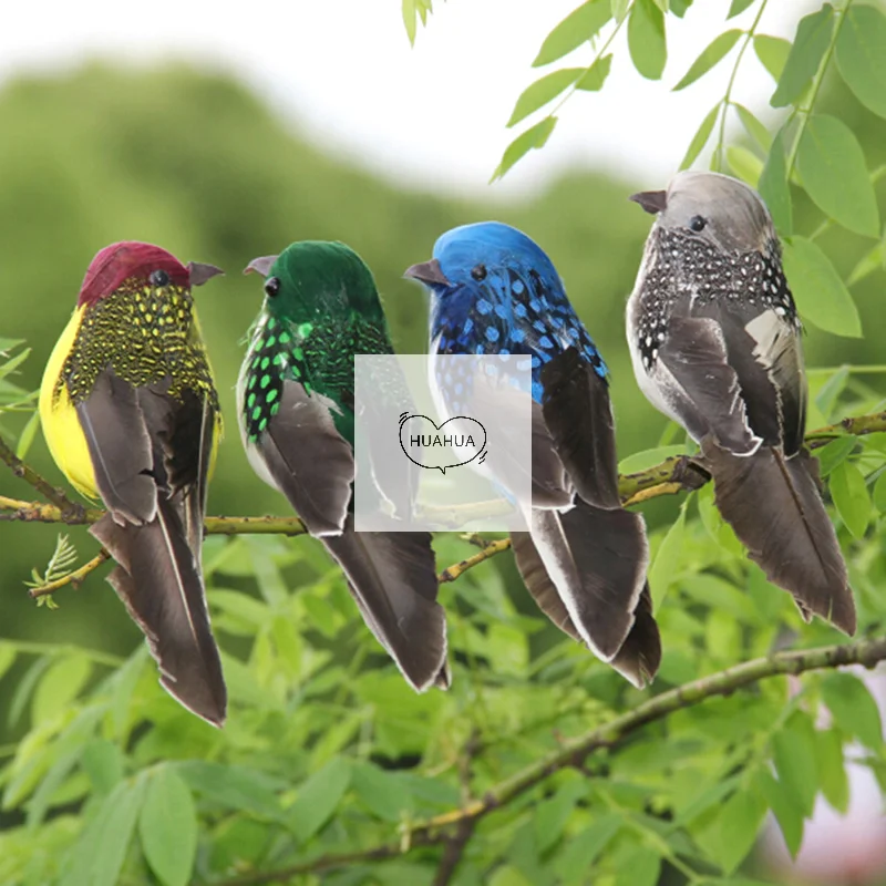 Mini fake birds artificial feather foam doves wedding Garden decoration.ornament