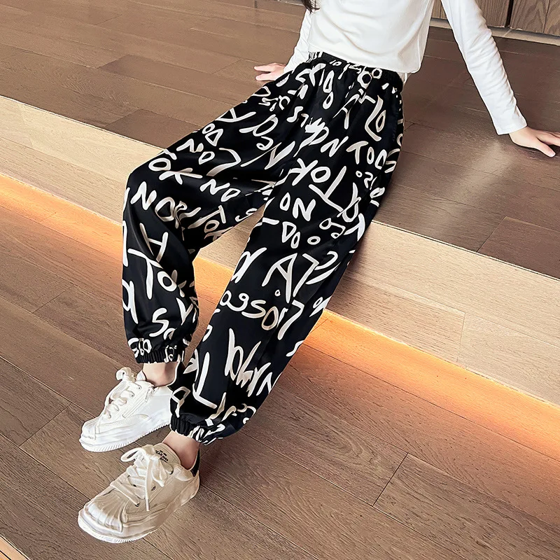 Clothing Tie Dye Sweatpants Black And White Loose Fit Tie Dye