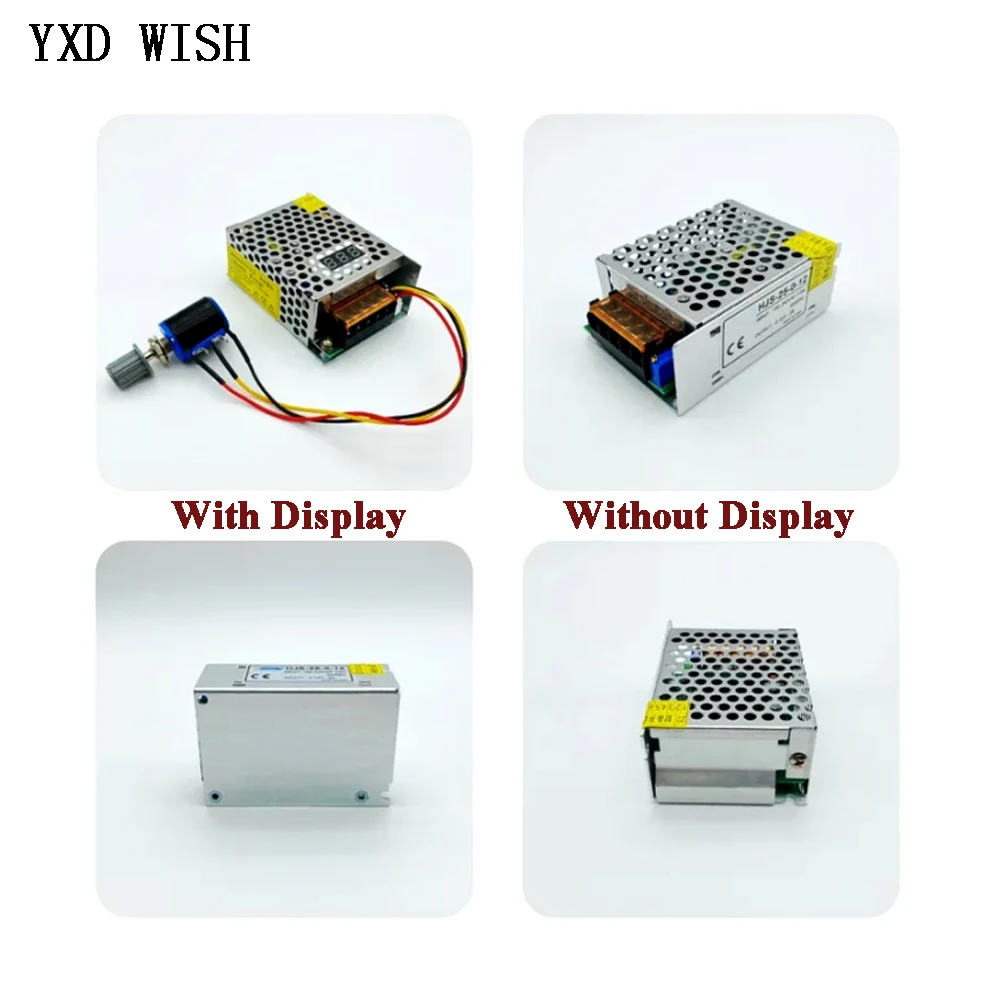 25W 조정 가능한 12V 24V 36V 스위칭 전원 공급 장치 DC 0-12V 2A 0-24V 1A 0-36V 0.7A 디지털 디스플레이 SMPS 소스 변압기