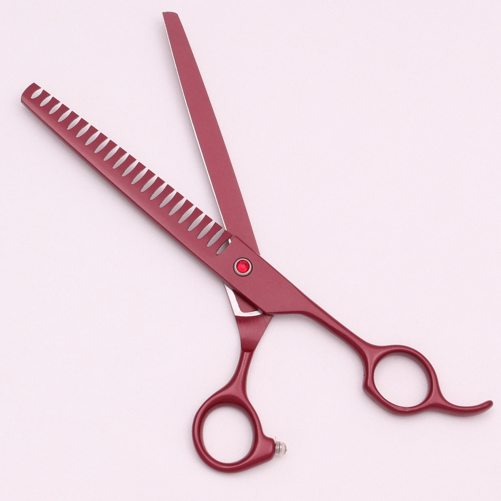 Tijeras profesionales de aseo para mascotas, juego de pinzas hemostáticas para cortar el pelo, peines para adelgazamiento de huesos de pescado, para salón de s y gatos, 7,5 pulgadas, C3088 - Imagen 6