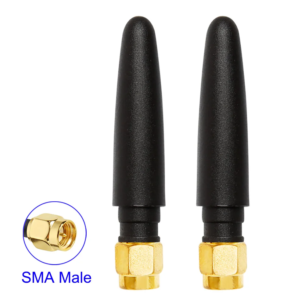 Стандартная антенна 4G 3G GSM 600-6000 МГц SMA Штекерная антенна для маршрутизатора модема усилитель сигнала медный стержень