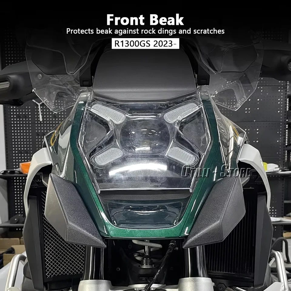 Aileron Aérodynamique Pour BMW R1300GS (2023-2024) - Extension Bec Avant, Protection Cône Noir - 12