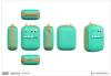 Portable mini cartoon printer HD wireless printing self-adhesive printer Label Memo Wrong Question Printing gift 6