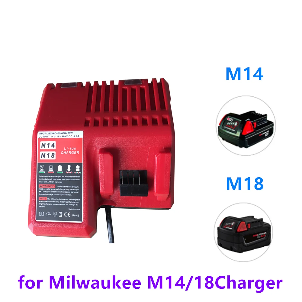 Newest Charger For Milwaukee M18 14.4v 18v Liion Battery 48111815 48111820 48111840 4811