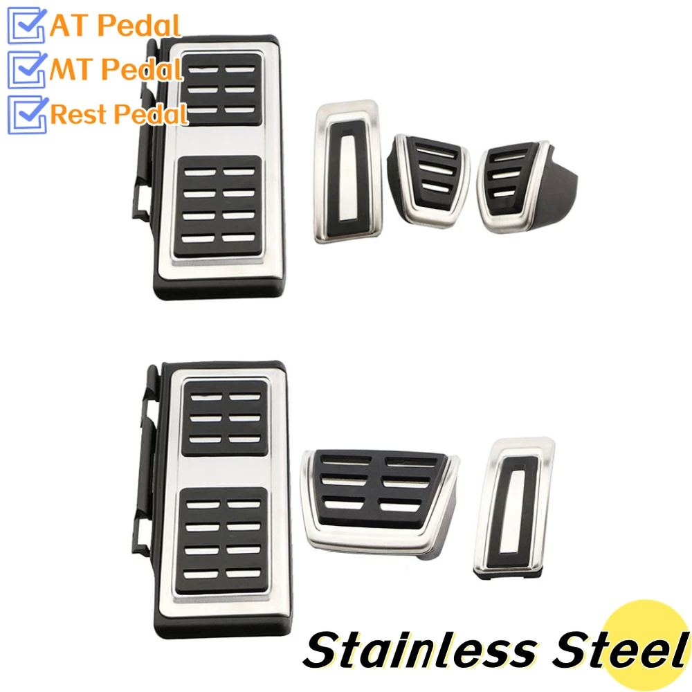 Car Accessories Pedal Cover Car Pedal Cover For Skoda Rapid Octavia 5E 5F A7 for VW GOLF 7 GTi MK7 Lamando POLO A05 Passat B8 Tiguan Allspace 2014-