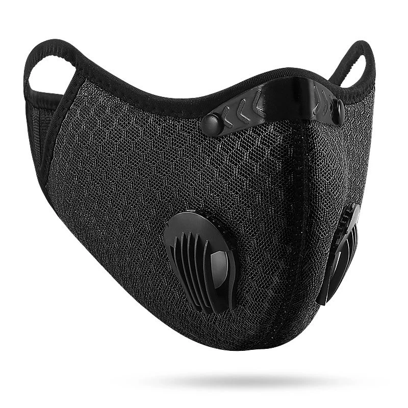 Cycling Face Masks Cycling Face Mask with Filter PM 2.5 Dust Proof Masks Sport Washable Reusable Face Mask for Men Bandana Actived Carbon Filters