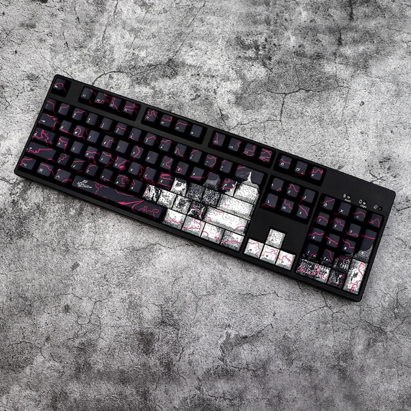 

146 шт. толстый PBT DyeSUB колпачок для граффити DYESublimation для механической клавиатуры