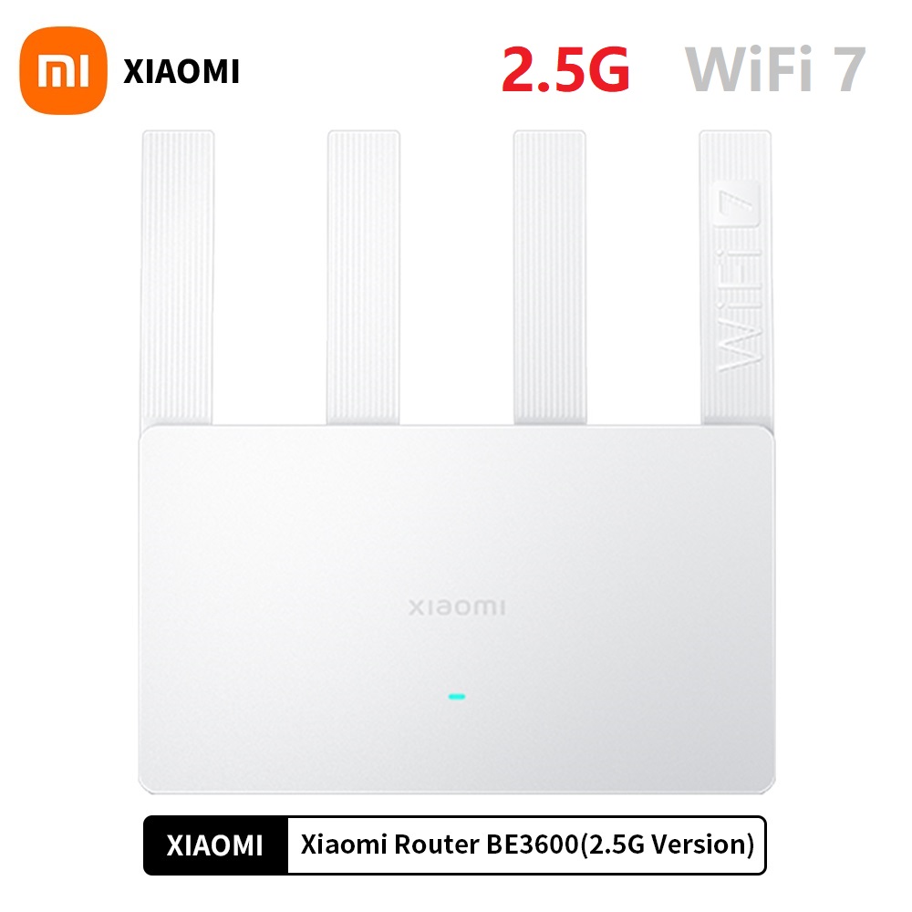 2024 Xiaomi Router BE3600 WiFi7 2.4/5GHz Duan Bands 160Mhz 3570Mbps Mesh Networking Gaming Acceleration 2.5G Ethernet Port