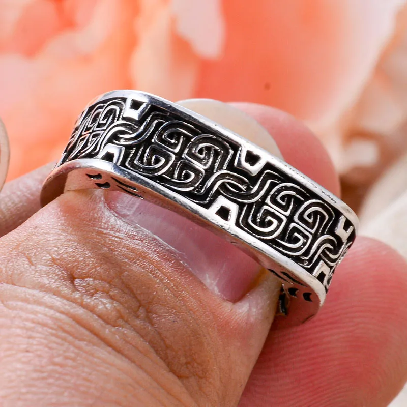 Promotion%20Jewelry%20Carving%20Pattern%20Square%20Design%20Retro%20Thai%20Sier%20Unisex%20Ring%20For%20Women%20Man%20Gifts%20Never%20Fade%20-%20Image%206