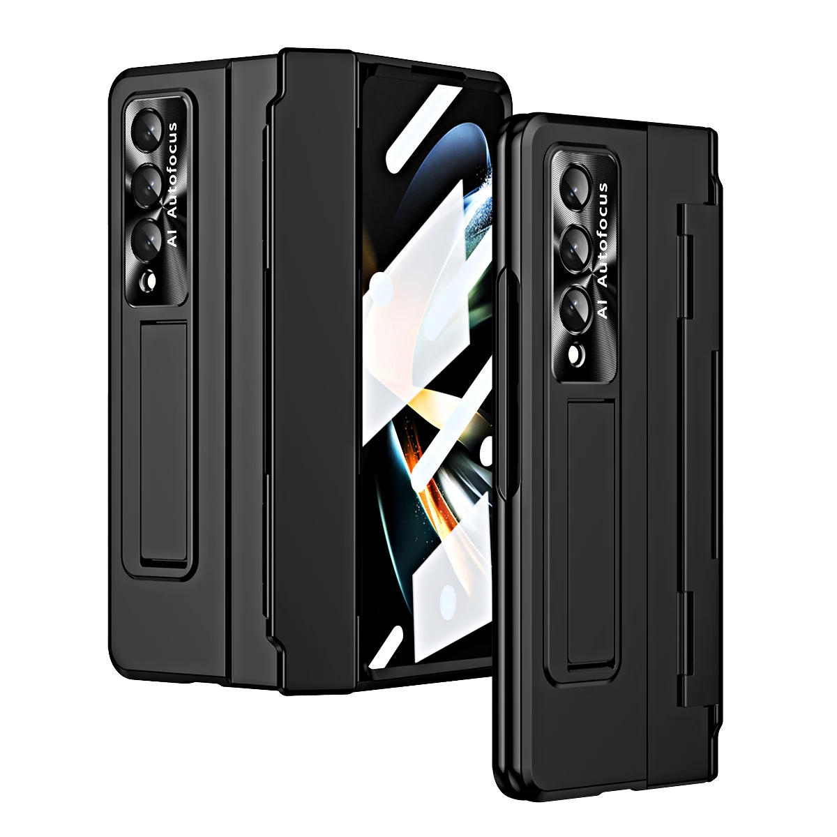 

Samsung Galaxy Z Fold3 protective sleeve frosted metal shell Z Fold4 all-inclusive anti-fall sleeve with screen tempered film