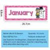Monthly Headliners Set 12 Months of The Year Day of the Week Headers Monthly Seasonal Week Headers English Words Learning Cards 2