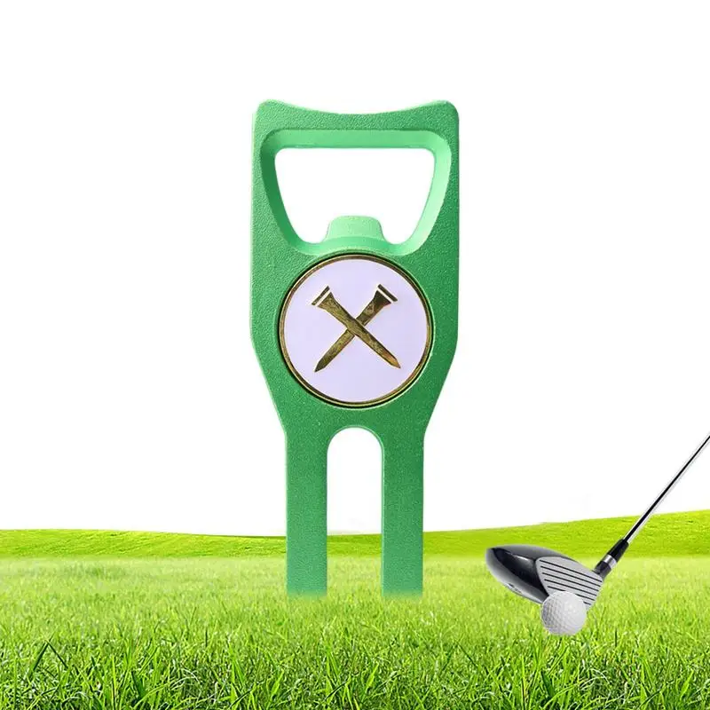

Golf Green Fork Aluminum Alloy Golf Green Fork Anti-Rust Golf Practicing Tool For Outdoor And Indoor Golf Courts