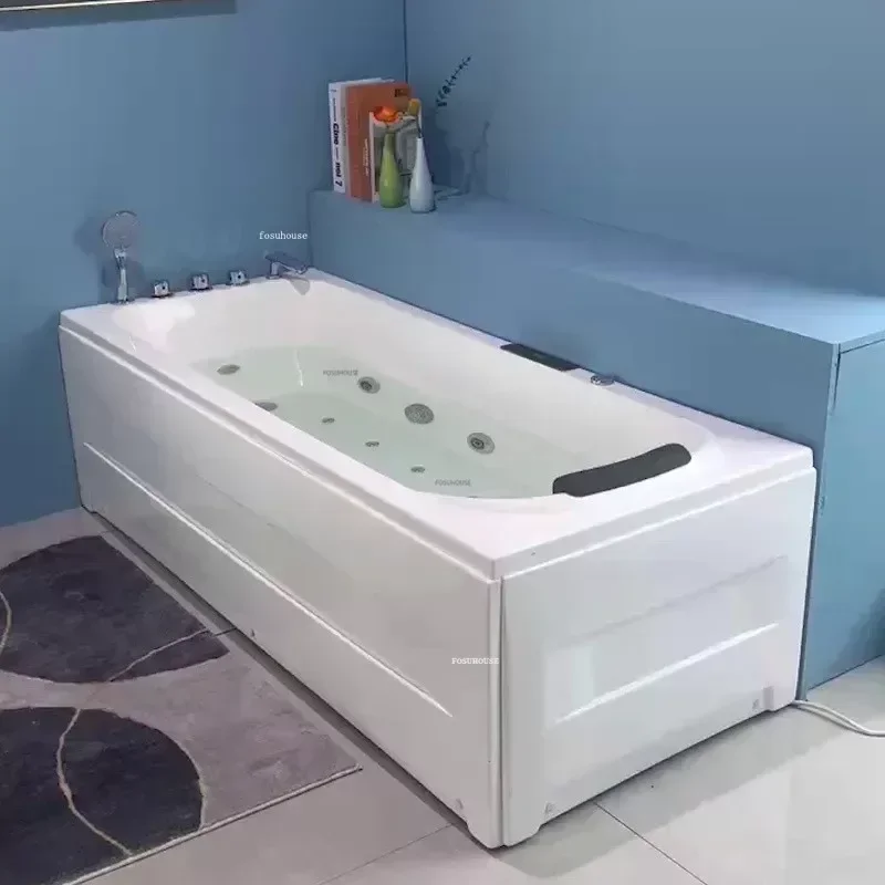 Acrylic Adults Bathtub Bathroom Hydromassage Bathtub Modern Small Apartment Intelligent Constant Temperature Surfing Bathtubs
