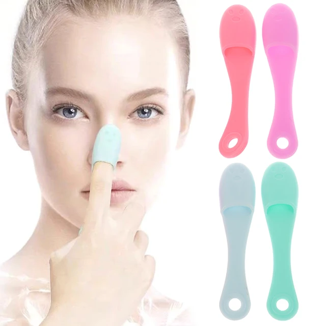 Soft Pet Finger Toothbrush Clean Nose Blackhead Acne Tear Stains Cat Acne Brush ​Silicone Dog Cat Wool Brush Dog Accessories 2
