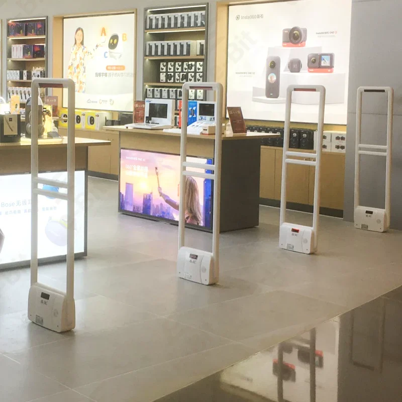 AM 58 KHz Retail Anti-Theft system EAS SYSTEM, Sound and Light Alarm, EAS detection Antenna With voice model 2