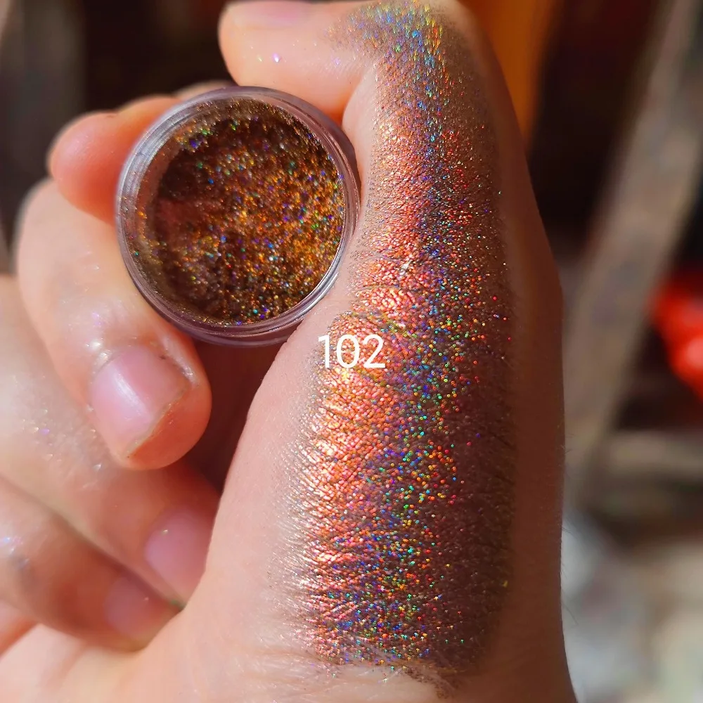 Eye Shadow Rainbow MultiChrome Eyeshadow Powder Shining Glitter Color Shift 0.2g Rainbow