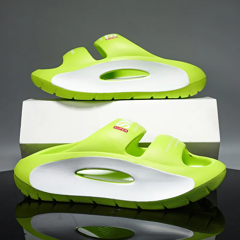 Slip Slippers for Men Non-Slip Non-Slip Summer Slippers Slip Comfy With Thick Sole Soft Foam Sliders External Wear_voghion.com