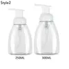 Clear Blue Shampoo Lotion Shower Gel Foam Pump Bottles Foaming Bottle Liquid Soap Whipped Mousse Points Bottling 3
