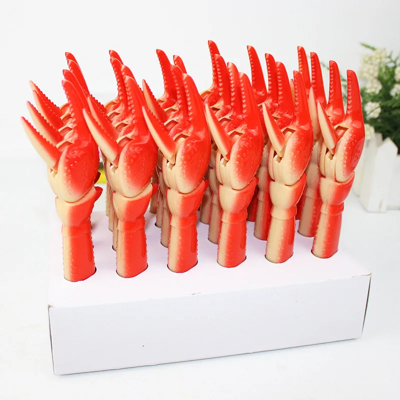 Creative Lobster Paw Ballpoint Pen Personality Crab Clip Pliers Pen Novelty Quirky Neutral Children Decompression Vents Toys