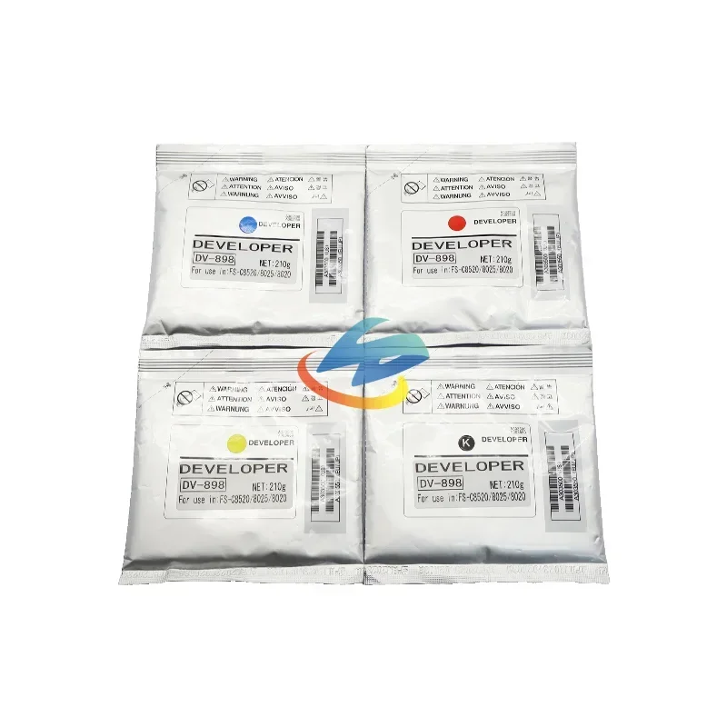 1PCS DV898 Developer Powder Compatible for Kyocera FS-8520 8525 TA205 255 2550ci 2551ci High Quality Developer CMYK 210g/bag