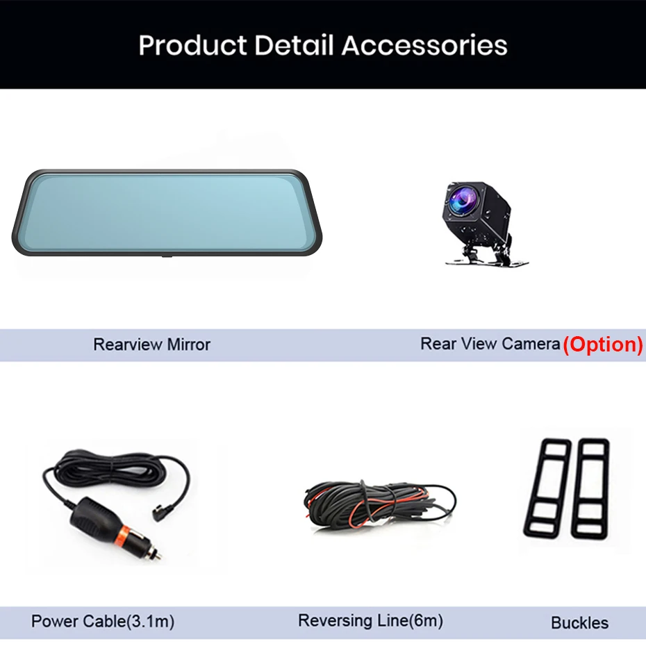 WHEXUNE   DVR Ʈ ̷ ġ ũ , 2K FHD   , 10 ġ  ķ, 1440P ī޶, 3 in 1