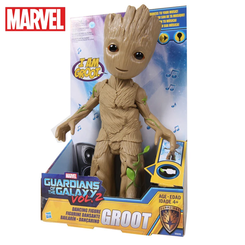 

Marvel Movie Guardians Of The Galaxy 2 Dancing Swinging Tree Man Groot C0225 Sound And Light Toy Gifts