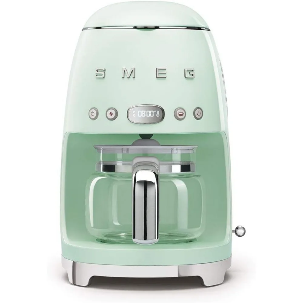 Retro Style Coffee Maker Machine, 17.3 x 12.8 x 11.3, Cream 6