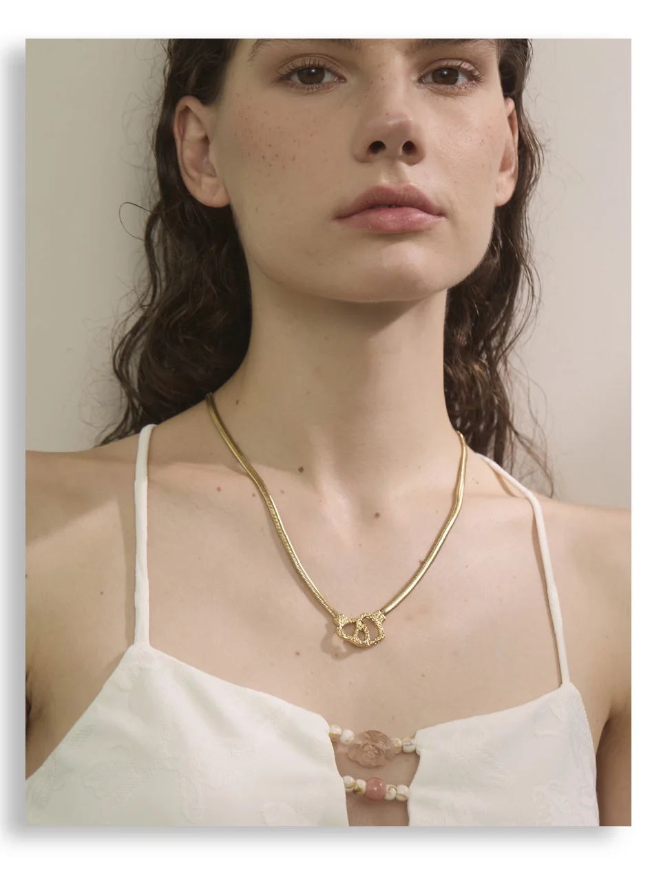 Yhpup Stainless Steel Heart Pendant Necklace for Women