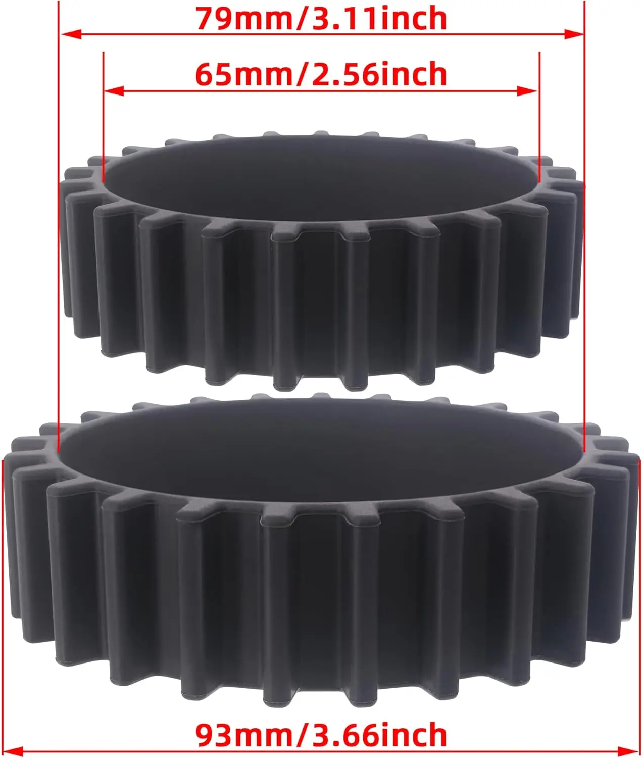 대형 차량용 컵홀더/컵 키퍼 음료 밴드 (하이드로 플라스크 32oz, 40oz, 50/50 플라스크, 예티 24/30/36oz, 넬게네 32oz, 커피 머그컵용)