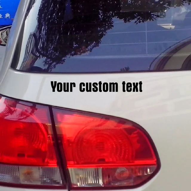 Custom Made Text Personality Decal Waterproof Reflective Sticker Car Motorcycle Customized 2