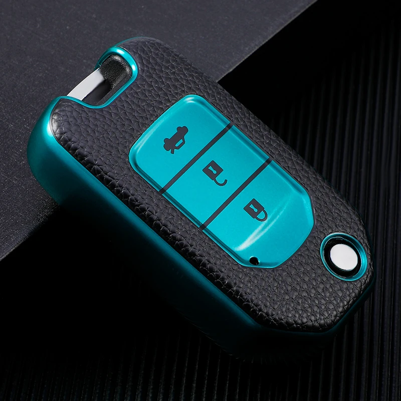 Premium Leather Car Key Case Cover – Elegant Remote Key Protection