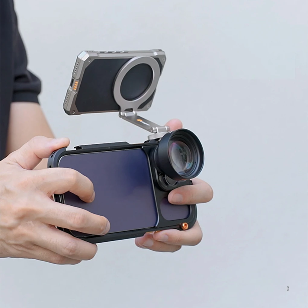 Wireless Magnetic Phone Selfie Monitor Screen for Smartphone Rear Camera Selfie Vlog Live Stream for iPhone Android Phone