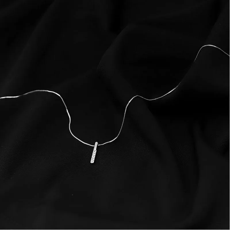 925 Sterling Silver Necklace - Side View