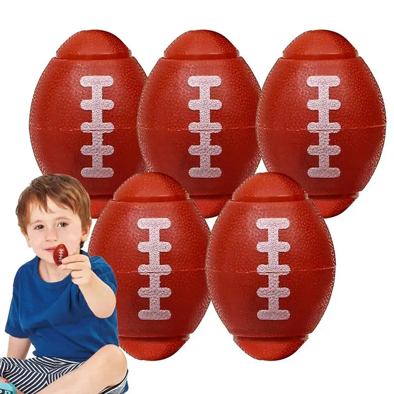 

Spinning Ball Toy 5Pcs Football Party Favors Versatile Fidget Footballs Goodie Bag Fillers For Birthday Gift Sensory Class Theme