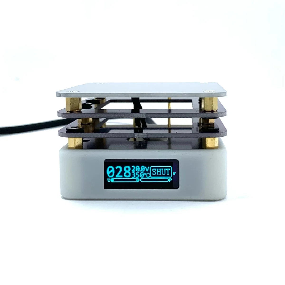 [재고] MHP30 미니 핫 플레이트 PCB SMD 보드 납땜 플레이트 조정 가능한 일정한 온도 가열 도구 예열 스테이션