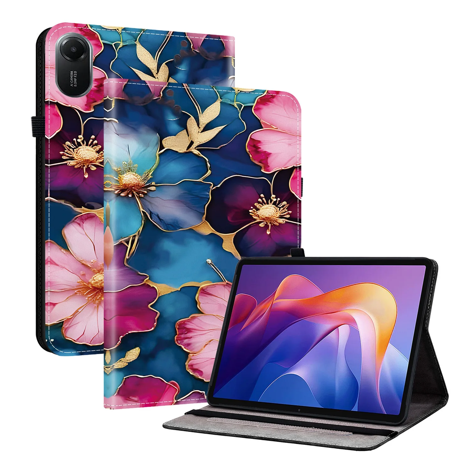 Premium PU Leather Tablet Stand Cover - Elegant Protection