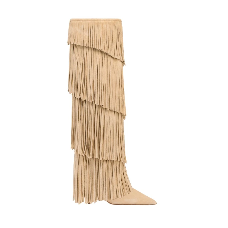 Sarah Retro Tassels Knee-High Boot - Image 5