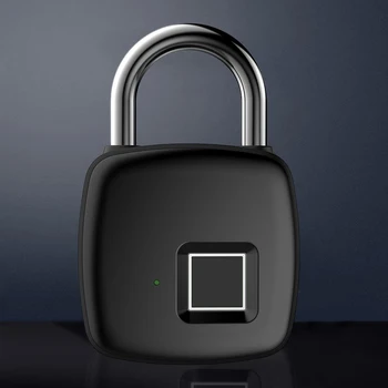 Fingerprint Lock Keyless Fingerprint Padlock Biometric Identification Waterproof USB Rechargeable for Home Dormitory 1