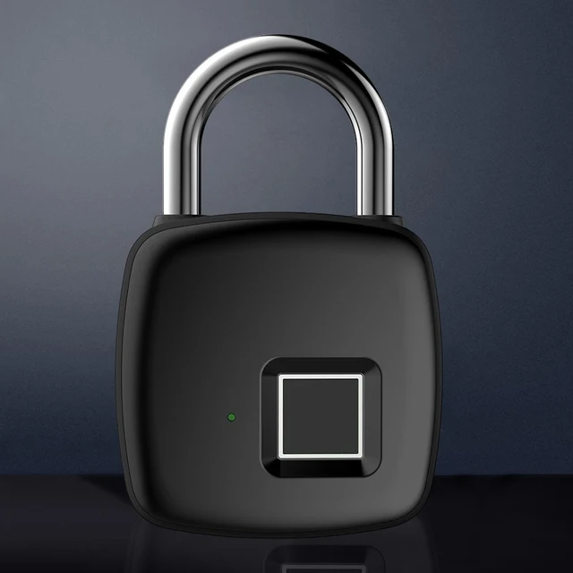 Fingerprint Lock Keyless Fingerprint Padlock Biometric Identification Waterproof USB Rechargeable for Home Dormitory 1