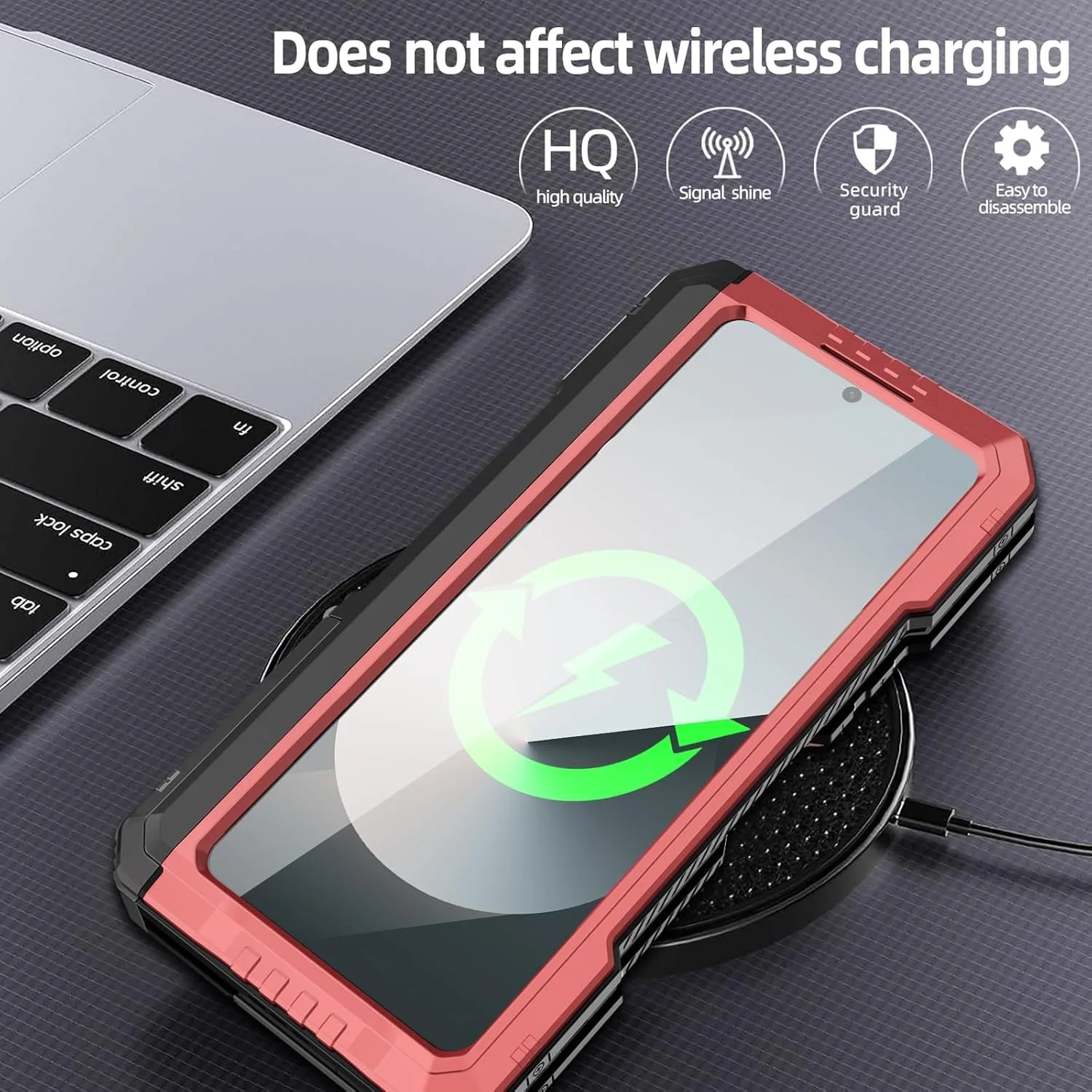 Heavy Duty Shockproof Case with S Pen Holder and Screen Protector Stand - Full-Body Metal Cover