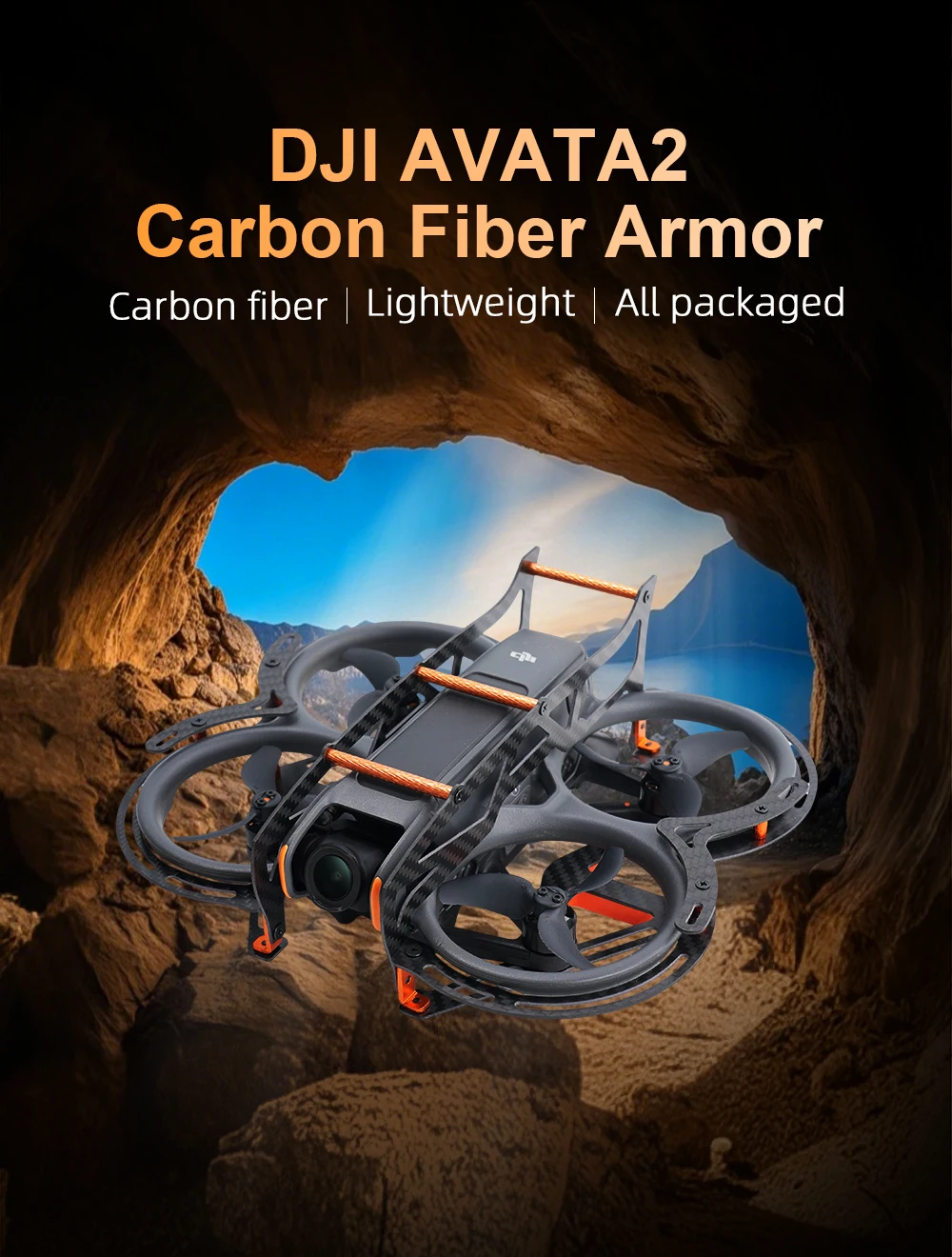 360° Full Protection Enhanced Armor for AVATA 2 Drone Protector Bumper Ring Pro