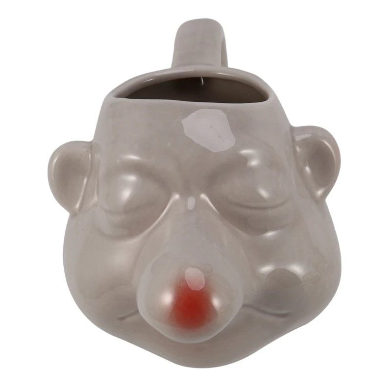 Cermic Big Nose Egg Divider Cartoon Egg Yolk Separators Handle Filter