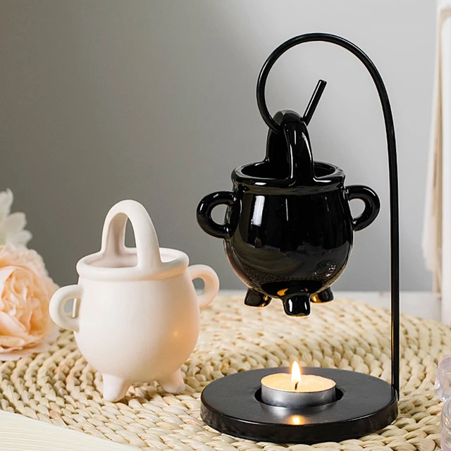 Large Cast Iron Cauldron - Candle Holder and Wax Warmer Ideal for Smudging  Witchcraft Incense Burning Halloween Decorations - AliExpress