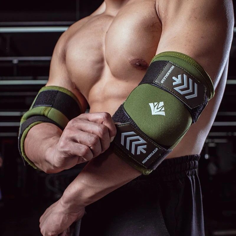 Adjustable Hook&loop Compression Elbow Brace Fitness Training Squat Equipment Bodybuilding Strength Lifting Elbow Sleeve