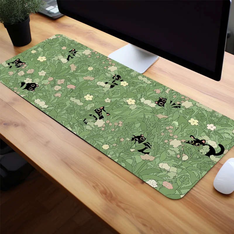 Cat in the Grass XXL Desk Mat